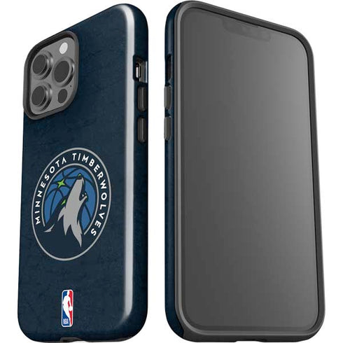 NBA Minnesota Timberwolves Distressed iPhone 15 Pro Max Impact Case
